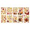 Set 191 autocolante cu frunze si pasari, PVC, multicolor