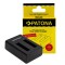 &Icirc;ncărcător dublu USB PATONA pentru Kodak WPZ 2 LB-015 incl. Cablu micro-USB