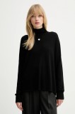 MAX&amp;Co. pulover de l&acirc;nă culoarea negru, light, cu guler, 2528366024200