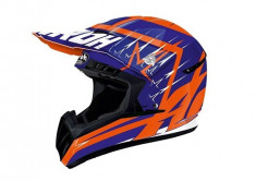 Casca motocross Airoh MX Switch marime M culoare albastru/portocaliu Cod Produs: MX_NEW SWST18M foto