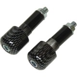 Set capete ghidon (contragreutati) tip carbon - diametru interior: 17.5 mm