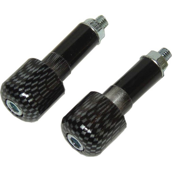Set capete ghidon (contragreutati) tip carbon - diametru interior: 17.5 mm