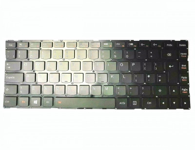 Tastatura Laptop, Lenovo, IdeaPad 100S-14, 100S-14IBR, Type 80R9, iluminata, layout UK foto