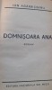 Domnisoara Ana - Ion Agarbiceanu, Editie 1941, Carte Veche, Editura Nationala Gh. Mecu, 391 Pagini