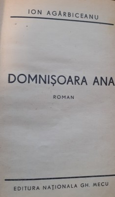 DOMNISOARA ANA ION AGARBICEANU 1941 foto