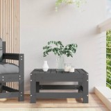 vidaXL Taburet de grădină, gri, lemn masiv de pin 825487