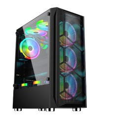 Carcasa Pro Gaming Diamond, Middle Tower, ATX, fara sursa, controller ARGB