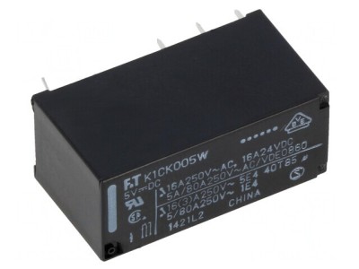 Releu electromagnetic SPDT 5VDC 16A 250VAC PCB foto