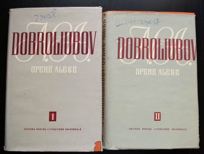 Dobroliubov - Opere alese (2 vol.; Critică și istorie literară)