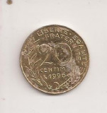 Moneda Franta - 20 Centimes 1996, Europa