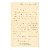 Mary Plummer Clemenceau, scrisoare, 1920