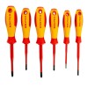 Set 6 Surubelnite Electrician Knipex 00 20 12 V05, VDE 1000V, Izolate, Cruce, Dreapta, Pozidrive, Chrome-Vanadium-Molibden, Germania
