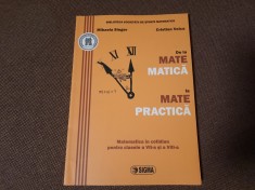 DE LA MATEMATICĂ LA MATE PRACTICĂ - MIHAELA SINGER, CRISTIAN VOICA - ED. SIGMA