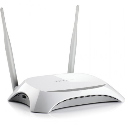 Router wireless TP-Link TL-MR3420 , 802.11 b/g/n , 300 Mbps , Retea 3G/4G , Alb foto