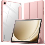 Husa Tableta Samsung Galaxy Tab A9 Plus 11&quot; (2023) JETech Trifold, Spate Transparent, Rose Gold/Negru/Verde