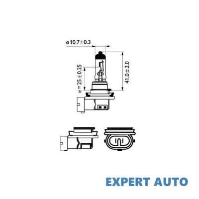 Bec far h11 12v 55w vision (blister) philips UNIVERSAL Universal #6 foto