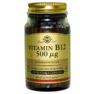 VITAMIN B-12 500mg veg.caps 50cps SOLGAR foto