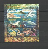 ALBANIA 2001 FAUNA MARINA PESTI RECHINI DELFINI CARACATITE