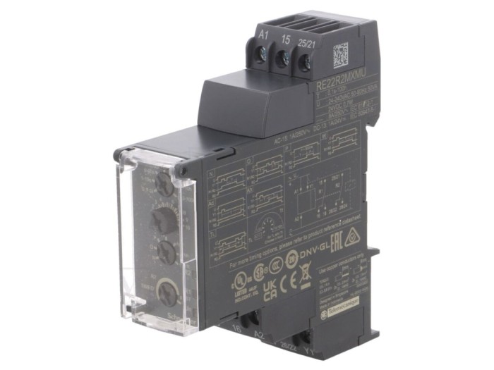 Timer programabil 0,05s-100h DPDT