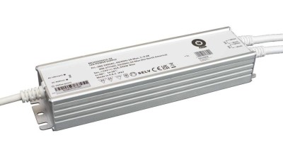 Sursă de alimentare POS MCHQ350V24-GE, driver LED 24V/14.58A 350W CV, carcasă metalică, PFC, intrare CA UE (180-305VAC), IP67, nereglabilă foto
