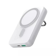 Baterie externa Luka JR-W050, 10000mAh, 20W, MagSafe, suport cu inel, alb, 105x60.5x23.5mm