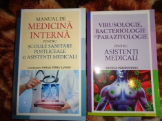 Manual de medicina interna pentru scolile sanitare, postliceale si asistenti medicali + Virusologie ,bacteriologie si parazitologie asistenti medicali