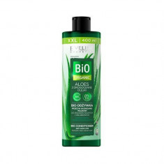 Balsam pentru par, Eveline Cosmetics, BIO Organic, Vegan, impotriva caderii parului, cu Aloe Vera, 400 ml