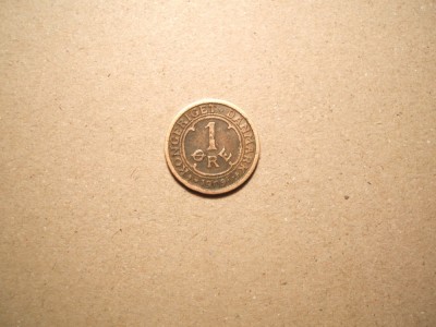 DANEMARCA 1 ORE 1909 foto