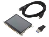 Afişaj: TFT 3,5" 320x240 Ilum: LED Controler: SSD1963, MIKROMEDIA 3 FOR PIC32MZ CAPACITIVE FPI