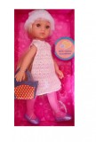 Cumpara ieftin Papusa Baby Reina cu rochita si caciula de iarna, MalPlay, 24 cm