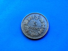 5 Francs 1935 Franta-stare buna- ( Nichel )-in realitate arata bine