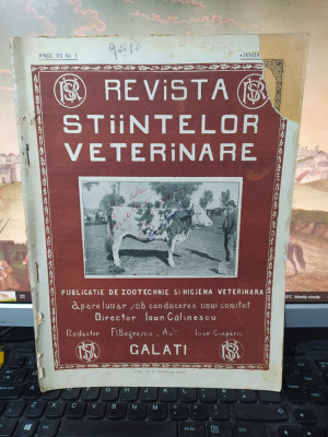 Revista Științelor Veterinare, Galați, anul VII nr. 1, ian. 1926 Jud. Mureș, 216 foto