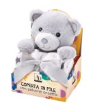 Cumpara ieftin Set figurina Ursulet cu paturica textil multicolor II 75 x 90 cm