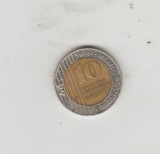 bnk mnd Israel 10 new sheqalim 1995 , bimetal