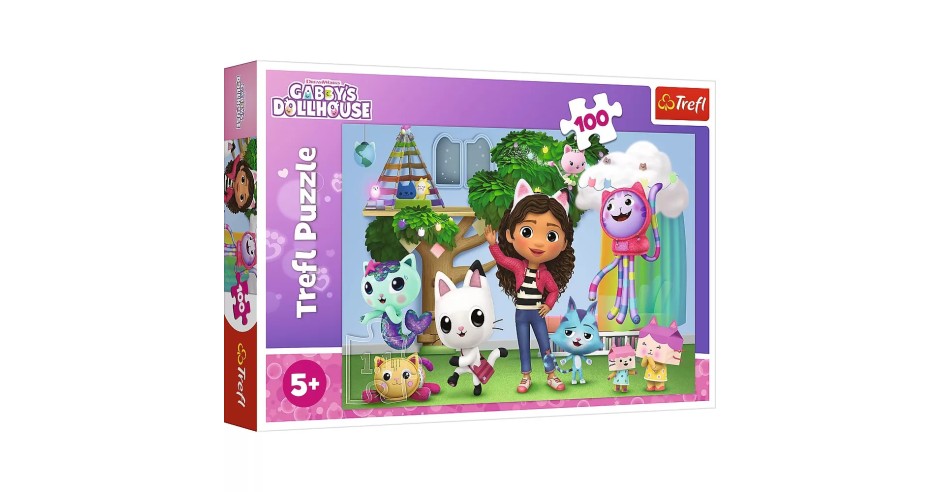 Puzzle Trefl 100 Gabbys Dollhouse Prietenii Lui Gabby, TREFL 100P ...