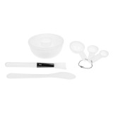 Set accesorii pentru aplicat masca faciala sau creme, Alb