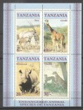 Tanzania 1986 Wild animals, sets in block, MNH S.047, Nestampilat