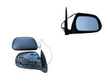 Oglinda exterioara Toyota Hilux (N70), 01.2012-, partea Dreapta, culoare sticla crom, sticla convexa, cu carcasa neagra, ajustare electrica, , 81P152