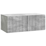vidaXL Oglindă TV montată pe perete Gri Beton 78,5 x 41 x 30 cm 898348