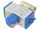 Supapă cu bilă PNEUMAT max. 25bar alamă TEFLON 98mm x 45mm x 108mm