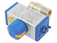 Supapă cu bilă PNEUMAT max. 25bar alamă TEFLON 98mm x 45mm x 108mm