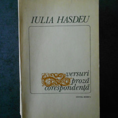 IULIA HASDEU - VERSURI, PROZA, CORESPONDENTA