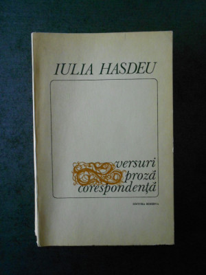 IULIA HASDEU - VERSURI, PROZA, CORESPONDENTA foto