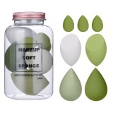 Set buretei machiaj, flippy, premium, 7 bucati, verde