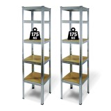 Raft Salgo - 5 nivele - metal - max 175 kg - 180 x 40 x 40 cm Best CarHome