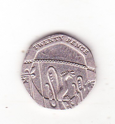 bnk mnd Marea Britanie Anglia 20 pence 2016 foto