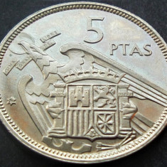 Moneda 5 PESETAS - SPANIA, anul 1974 *cod 1392 E (varianta Franco 1957)