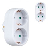 Adaptor Electric, Tiplu, 2 Prize, Siguranță Copii, 3680W, Oem