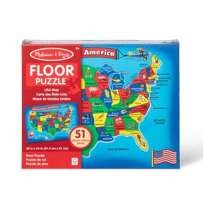 U.S.A. Map Floor (51 PC)