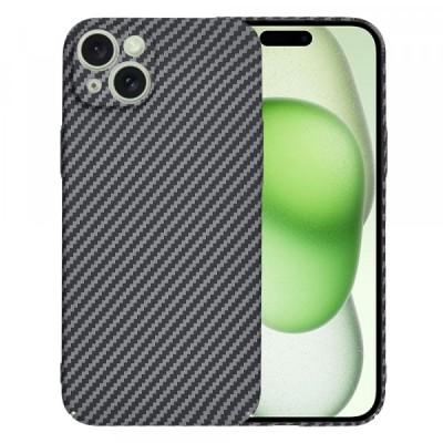Husa pentru Apple iPhone 15 Plus, Techsuit, Carbonite FiberShell, Neagra foto